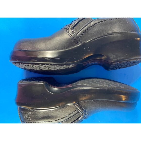 Women Ariat Clogs Mule US 6.5B Slip & Oil Resist Blk Leather Slip-On Work Shoes - Picture 9 of 11